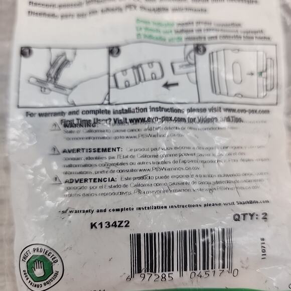 SharkBite EvoPEX 3/4"x 3/4" MNPT Male Adapter 2Packs of 2ct ea. [99] - Picture 12 of 14